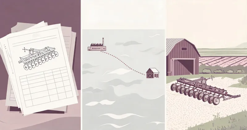 Illustrative farm procurement route